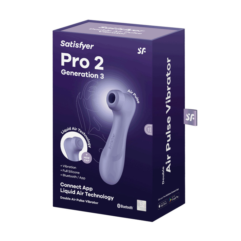 Вакуумний кліторальний стимулятор Satisfyer Pro 2 Generation 3 Liquid Air Technology фіолетовий, 1 шт