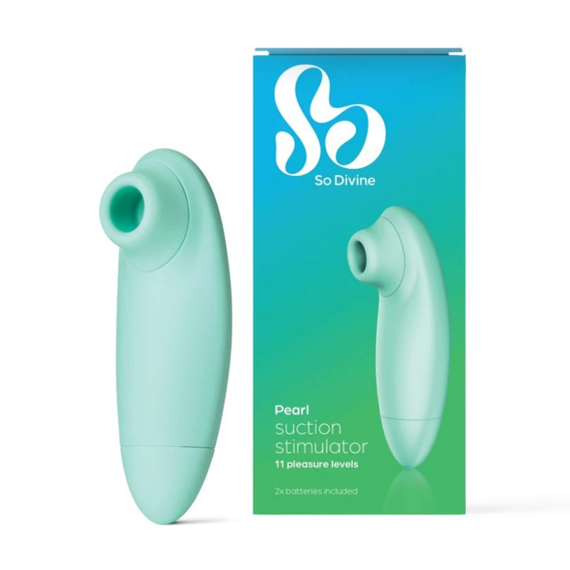 Вакуумний кліторальний стимулятор So Divine Pearl Suction Stimulator м'ятний, 1 шт